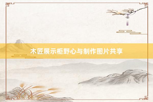 木匠展示柜野心与制作图片共享